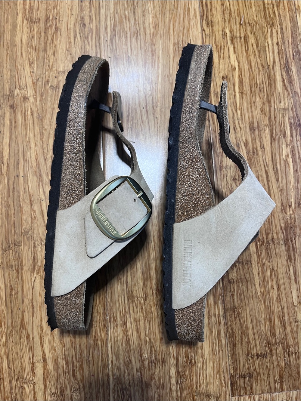 Birkenstock Big Buckle Gizeh in Nubuck - EU 40, USW 10/10.5, reg width. EUC - Picture 3 of 6